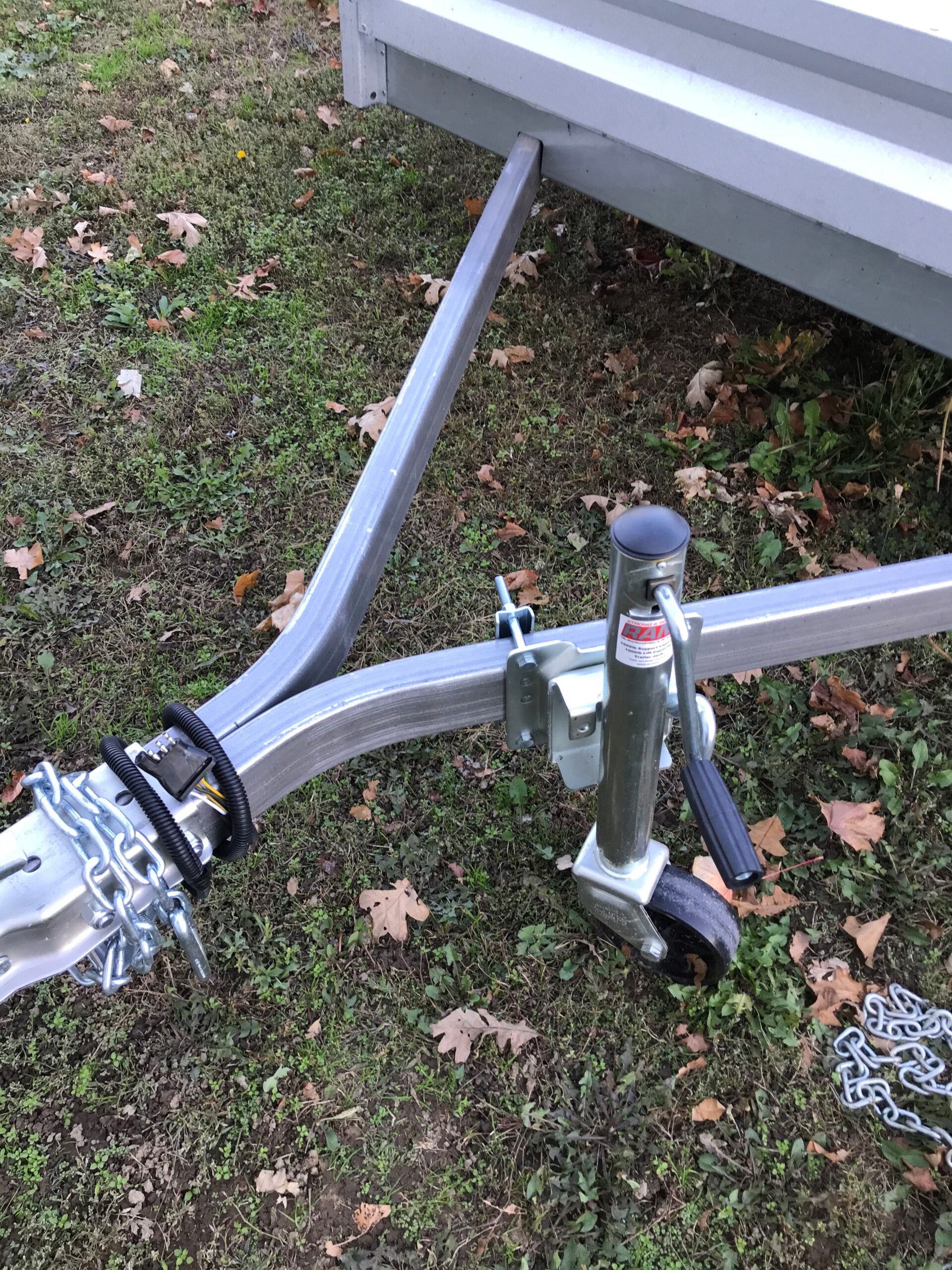 Marine BoltOn Tongue Jack with Wheel Westbrook Trailers