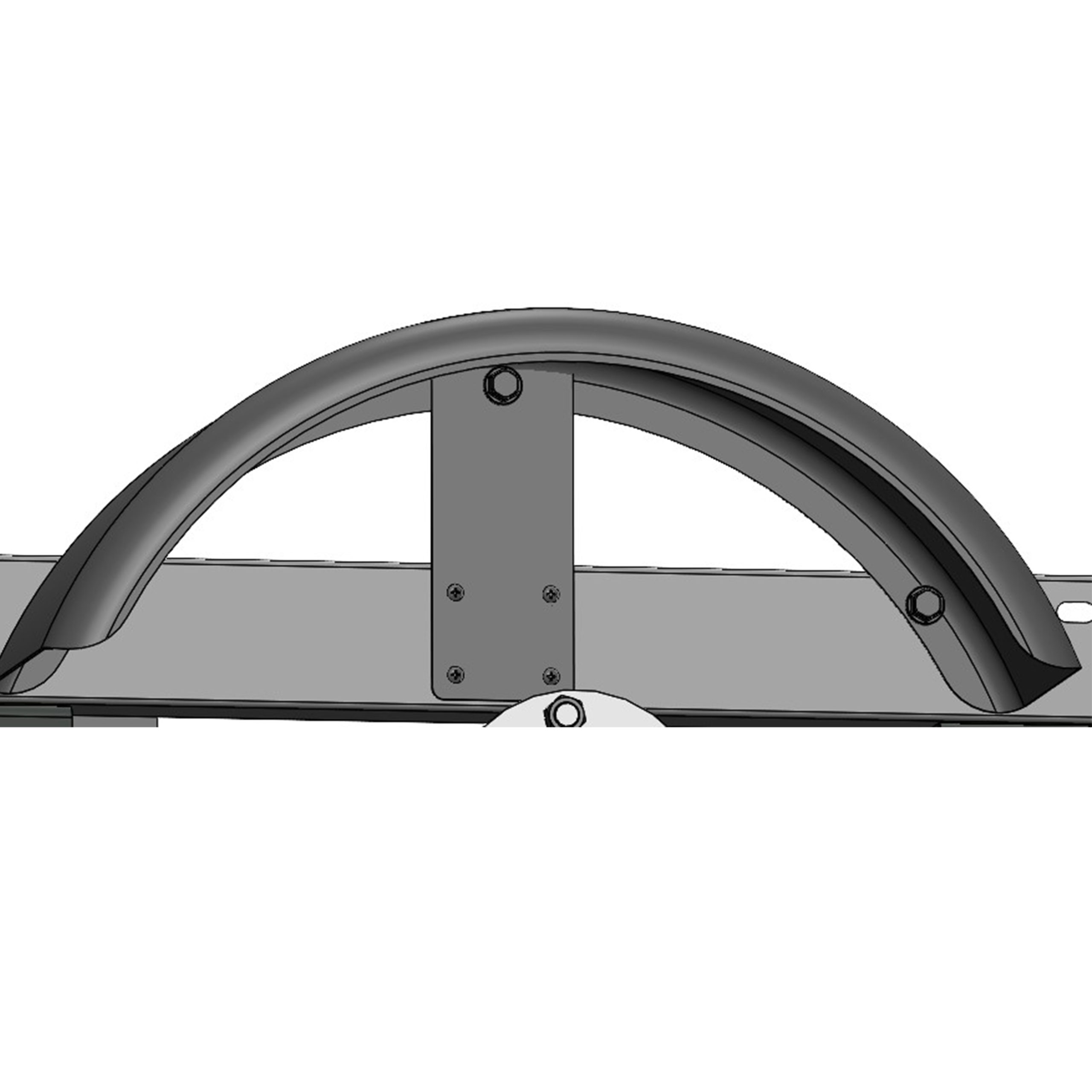 Fender Plate for 8-in Tire (one piece)